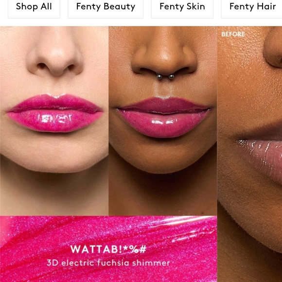 Fenty Beauty Gloss Bomb in Vivid Pink - Picture 4 of 4